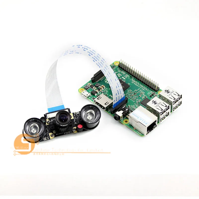 Free Shipping Raspberry Send 3 Generation camera OV5647 Module 5 million pixel with infrared night vision Zoom | Компьютеры и офис