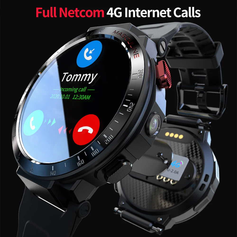 Смарт часы Lokmat Time мужские на Android 7 1 Wi Fi 4G Камера 6 дюйма видеокамера GPS звонки