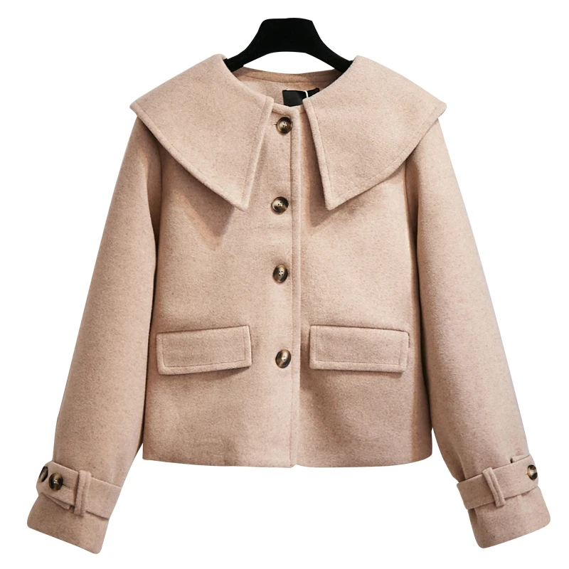 

Женское пальто, осенняя одежда, новинка, модный Тренч в Корейском стиле, Свободное пальто с длинным рукавом, верхняя одежда, теплая одежда, д...