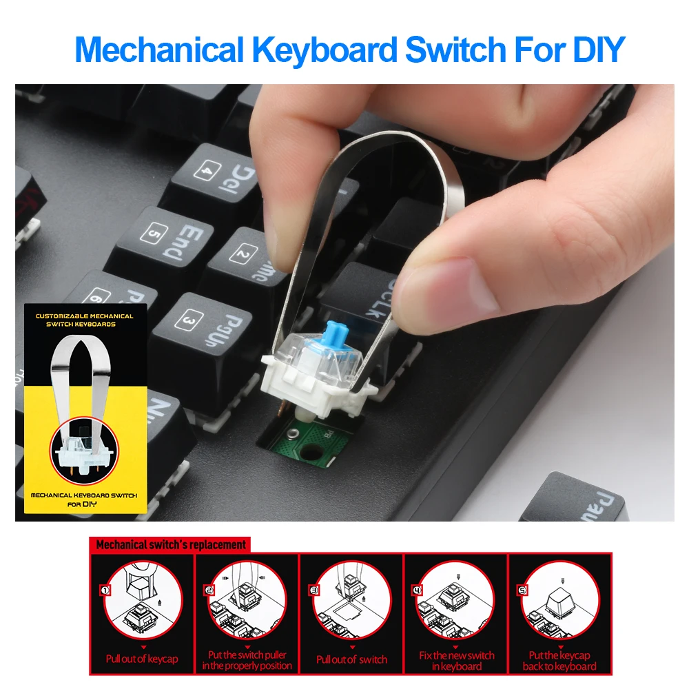 

Redragon Broadsword K588 RGB USB Mechanical Gaming Wired Keyboard 101 key Blue Switch Backlit For Game Laptop PC Russian US