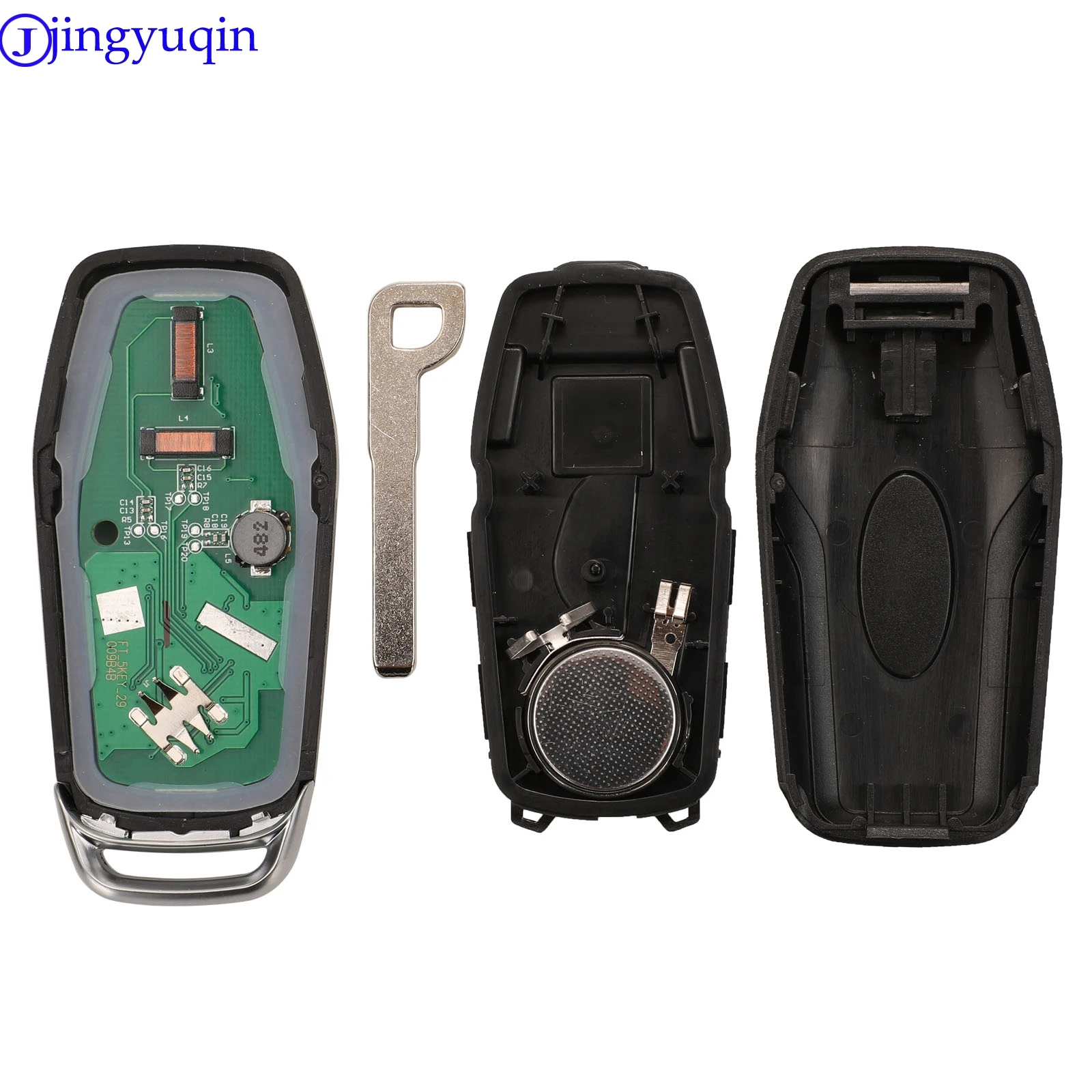 

jingyuqin 902Mhz ID49 Full Smart Remote Car Key Remote For Ford Fusion Explorer edge Mustang 2017 2018 Control Key