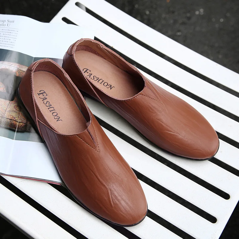 Летняя женская повседневная кожаная обувь простая KPOCCOBKN для водителя | Обувь