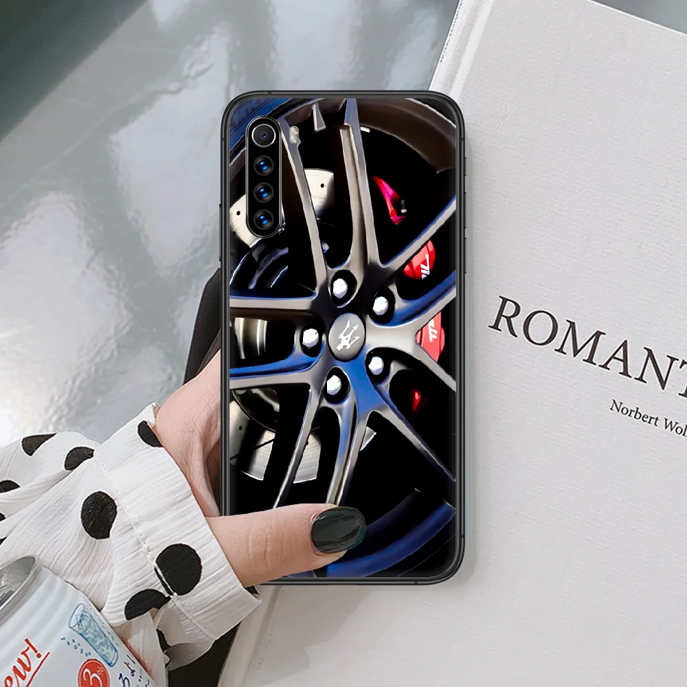 

Maserati luxury sport car logo Phone Case For XIAOMI Redmi Note 3 4 5 6 7 8 9 Pro T S X max black black funda painting shell