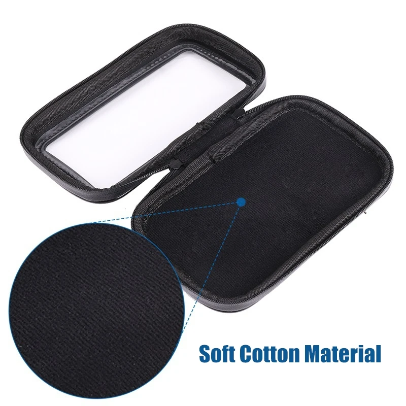 xxl waterproof zipper phone bag mount mobile stand motorcycle bicycle bike scooter handlebar holder w water resistance case free global shipping