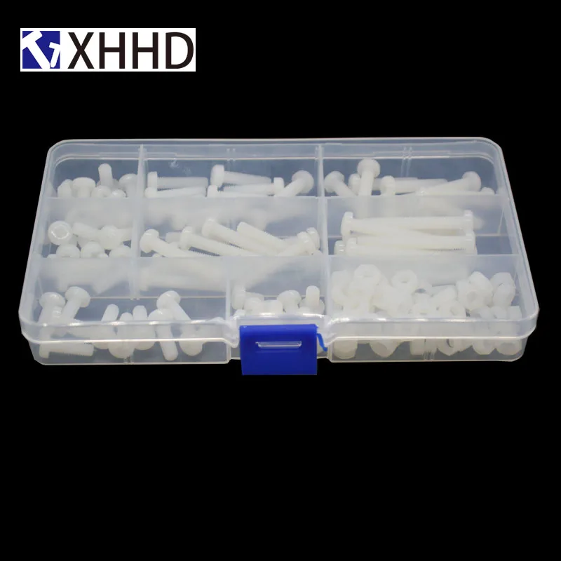 M5 Белый Нейлоновый винт с крестообразной головкой круглая машина винты