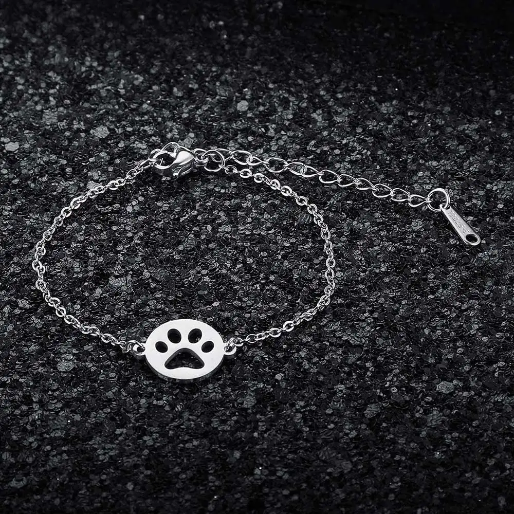 Boho Ловец снов Pet Dog Paw Om Falmingo очаровательный браслет для женщин нержавеющая сталь изысканные украшения Прямая поставка - Окраска металла: JN018-1