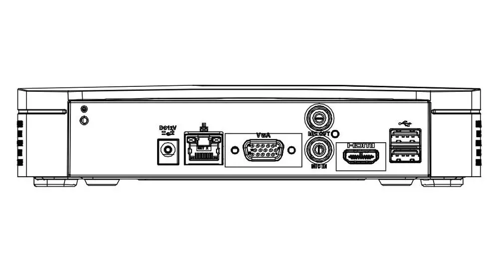 Dahua EZ-IP NVR NVR1B04 NVR1B08 4/8 канальный Смарт 1U H.265 сетевой видеорегистратор