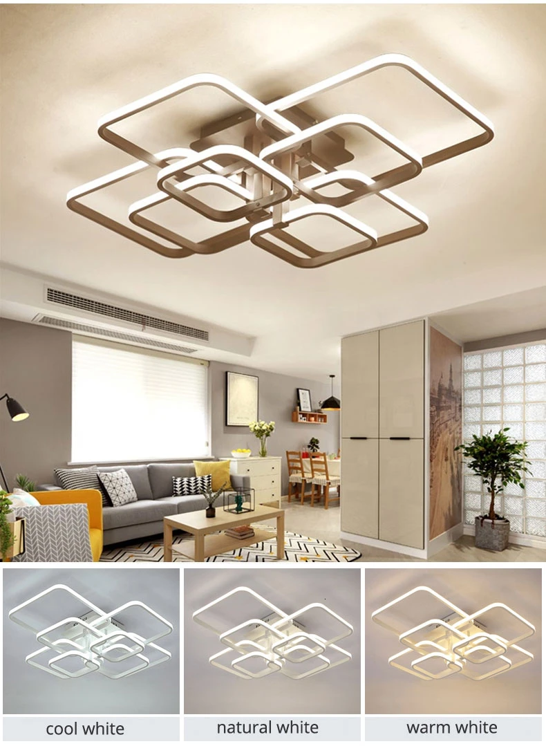 Потолочная люстра светодиодная для гостиной столовой спальни|Люстры| |