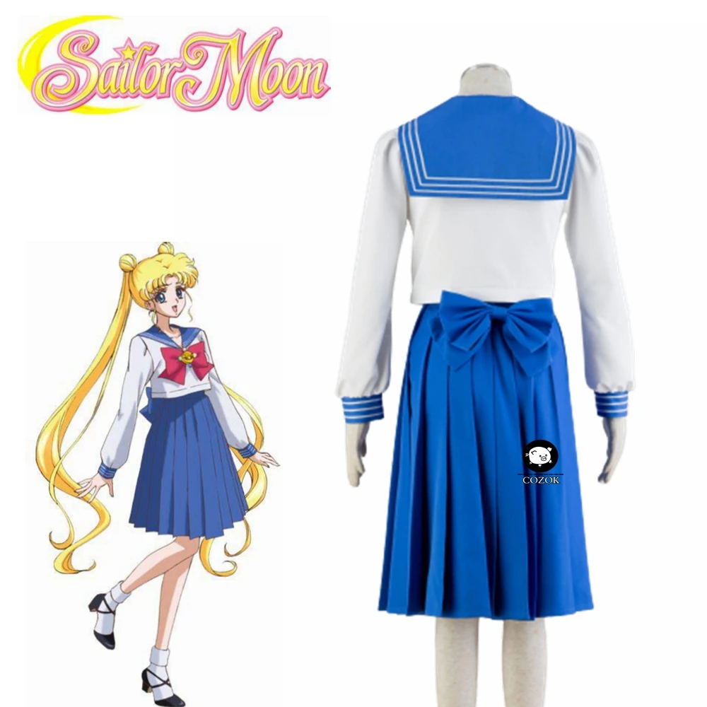 

Sailor Moon Navy School Uniform Performance Kawaii Halloween Cosplay Costume Woman Dress