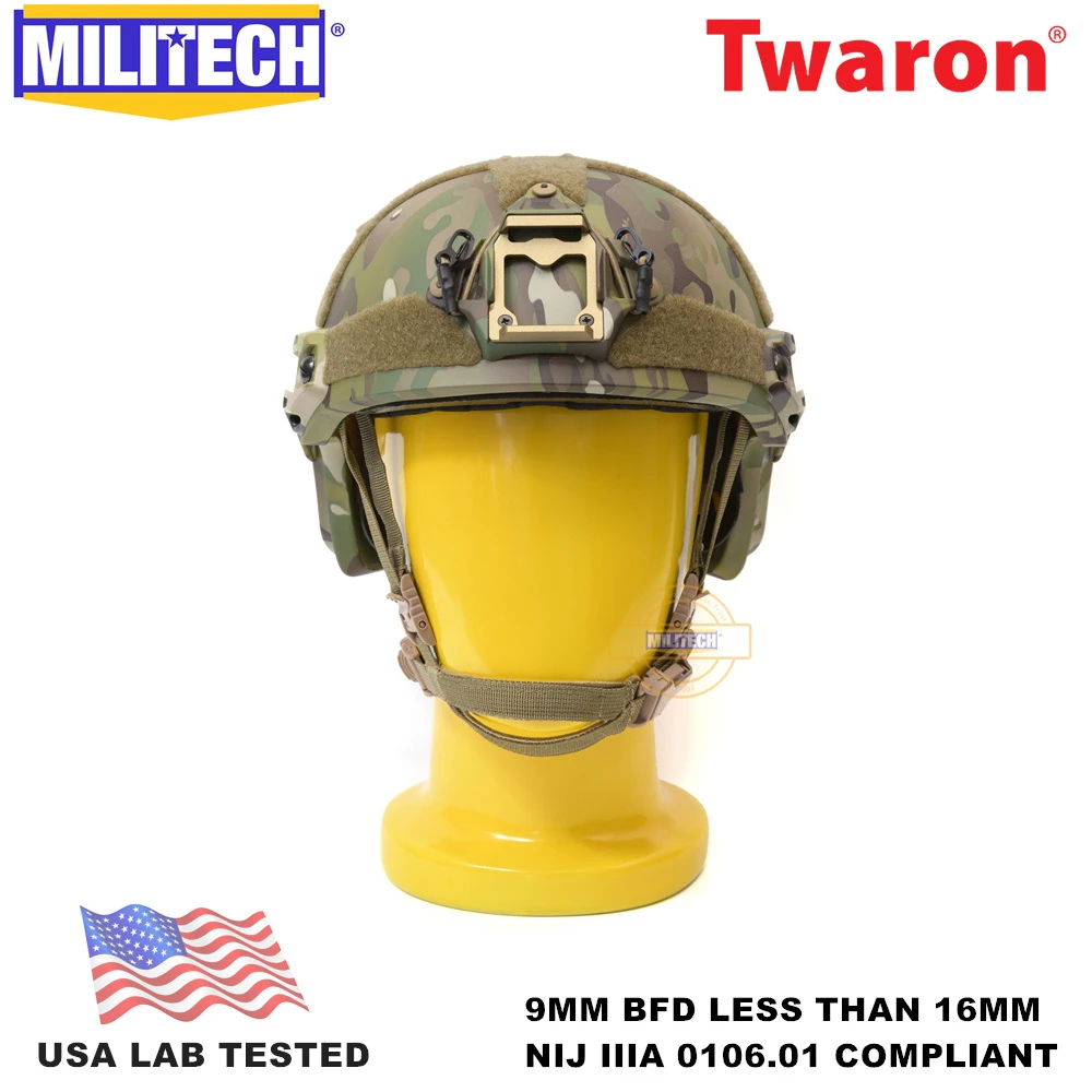 Баллистический шлем MILITECH NIJ Level IIIA 3A 0106 01 ISO сертифицированный Быстрый OCC циферблат