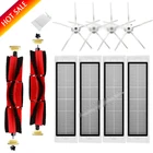 Детали для пылесоса XiaoMi Roborock S50, S51, S55, S6, S6, в комплекте моющийся HEPA фильтр, основная щетка, боковая щетка