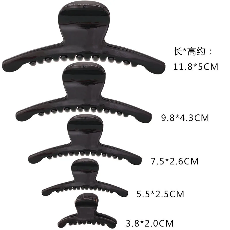 Модные Простые зажимы для волос женщин хорошее качество пластиковый Краб