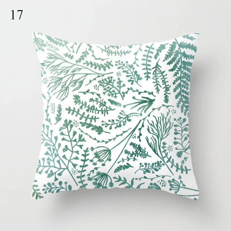 

Cushion Cover Decorative Simple Green Home Supplies Pillowslip Throw Pillows Covers Square Pillow Case 45*45cm