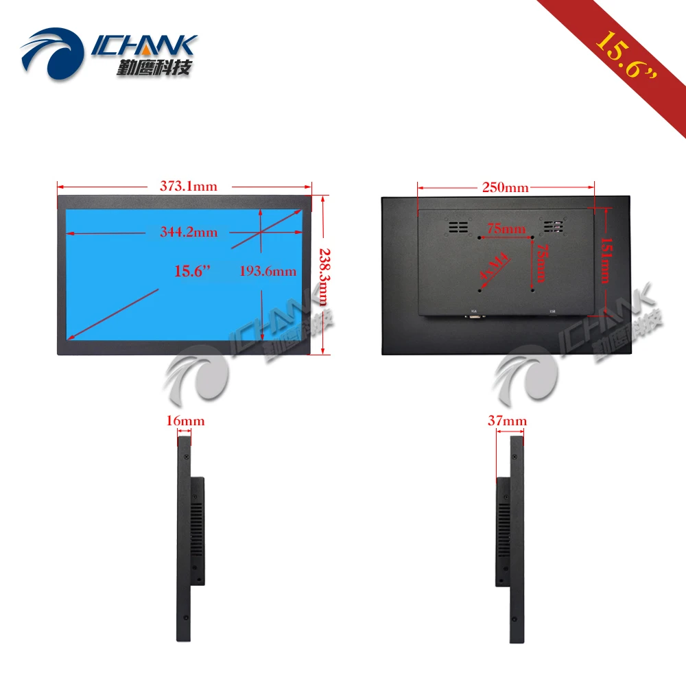 ZB156TC-252D/15," дюймовый широкоформатный 1920x1080p HDMI Встроенный динамик драйвер бесплатно емкостный сенсорный ЖК-экран монитор PC Displayer