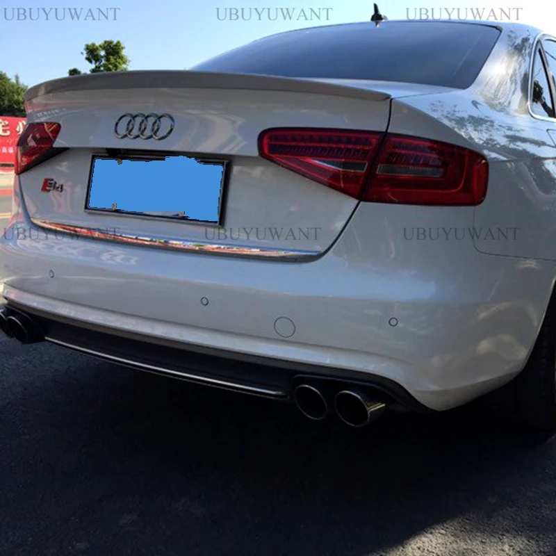 

For Audi A4 B8 2009 2010 2011 2012 2013 2014 2015 2016 High Quality ABS Plastic Rear Trunk Wing Spoiler