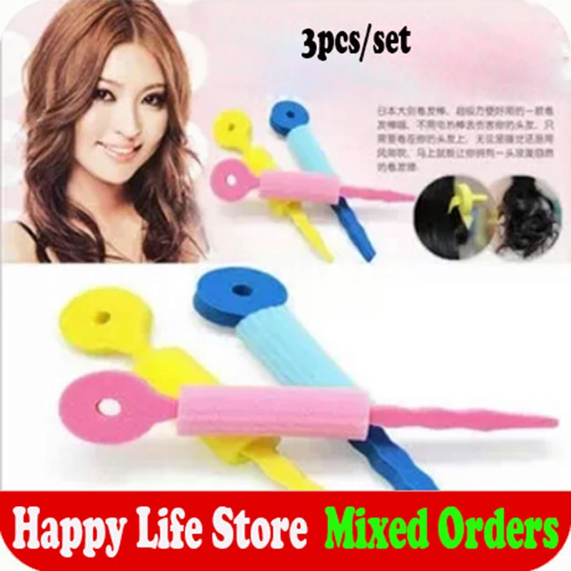 Стильные палочки для волос волшебные многоцветные Модные Бигуди салона красоты