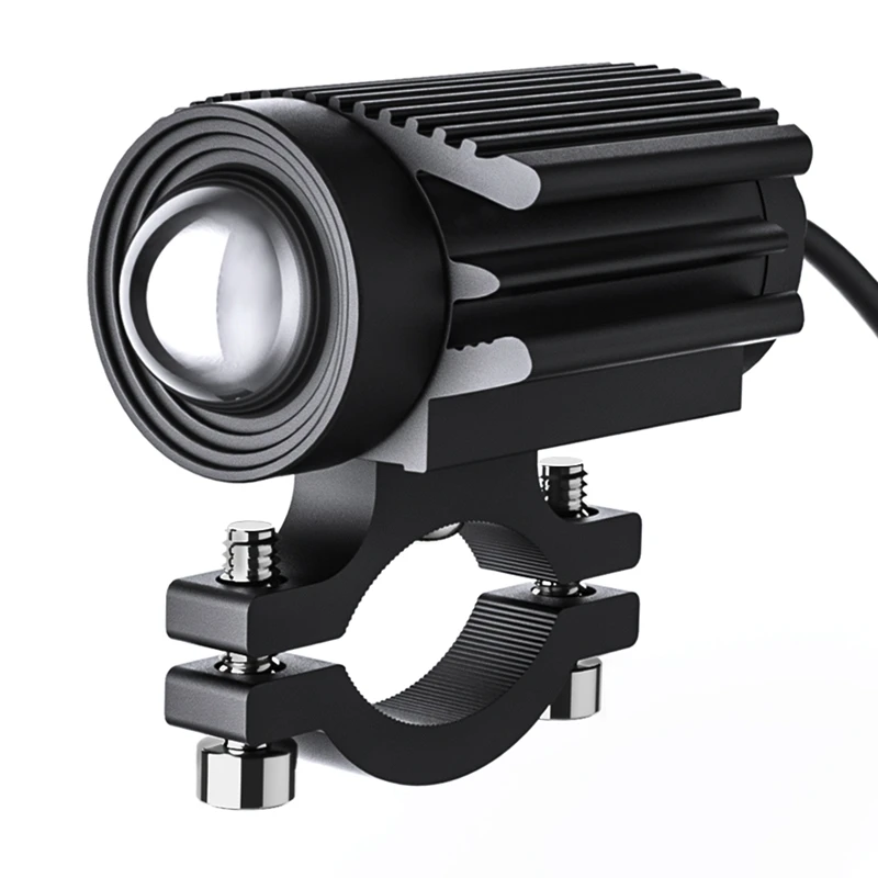 

Светодиодная передняя фара для мотоцикла, проекционный объектив, двухцветный автомобиль ATV, противотуманный фонарь для вождения, вспомогат...