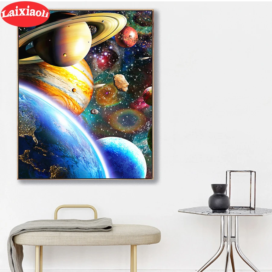 

5D алмазная картина красивая планета Вышивка крестом DIY ремесло квадратное сверло полная Алмазная вышивка мозаика украшение из бисера