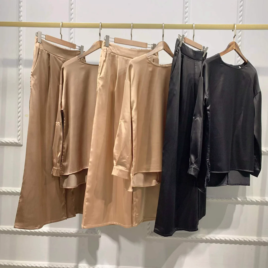 Женское платье из двух частей Eid Mubarek Abaya Турция хиджаб Caftan caftans мусульманские