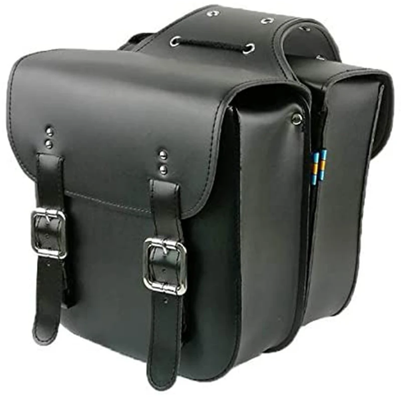 

Hot-Retro Bicycle Rack Bag Leather Robust Rear for Retro Bicycle Saddle