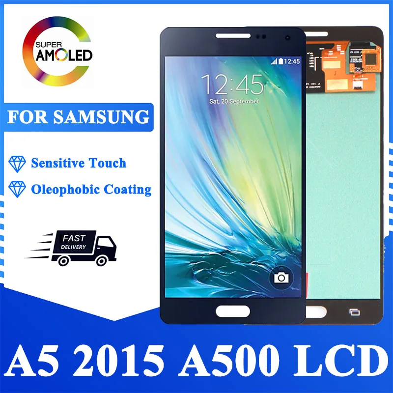 Оригинальный дисплей 5 0 дюйма для SAMSUNG Galaxy A5 2015 LCD A500 A500F A500M SM-A500FU сенсорный экран