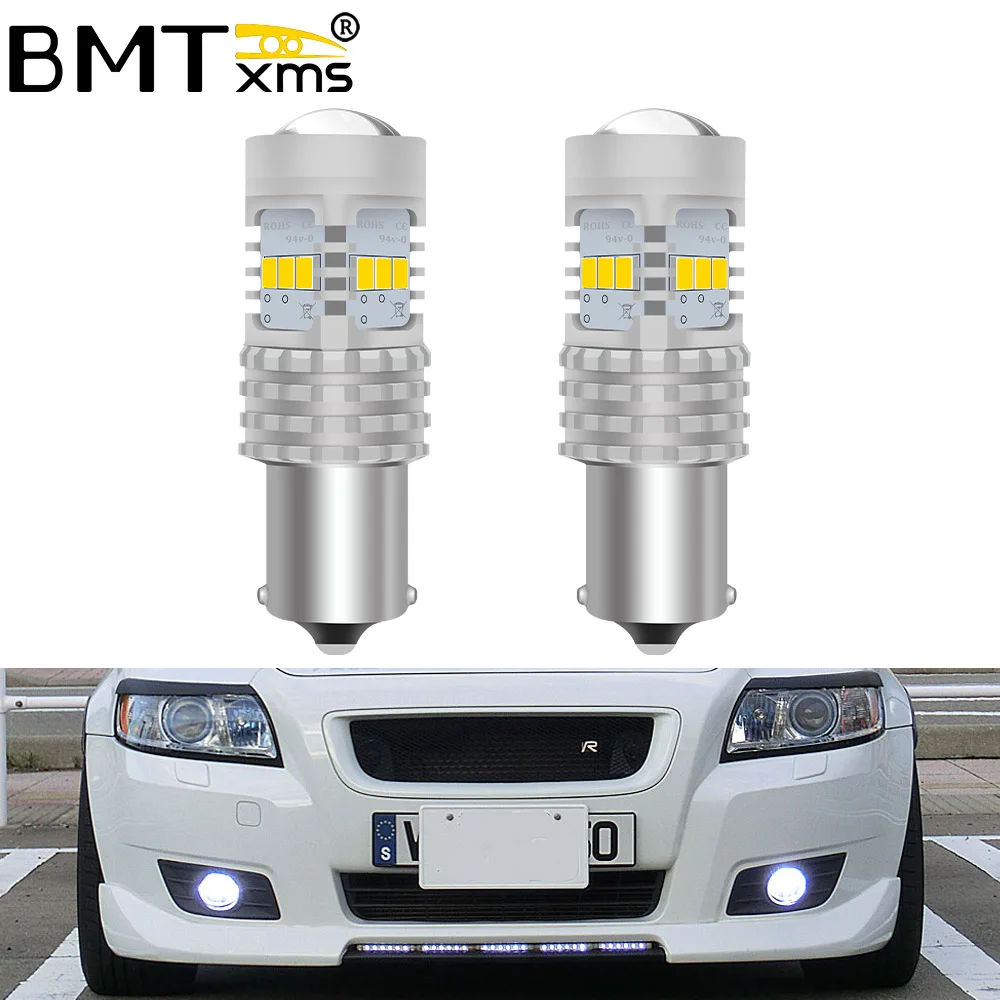 

BMTxms 2Pcs Canbus No Error P21W BA15S 1156 Car LED Rear Reverse Backup Light For Volvo XC90 XC60 V70 S80 S40 V60 C30 V50