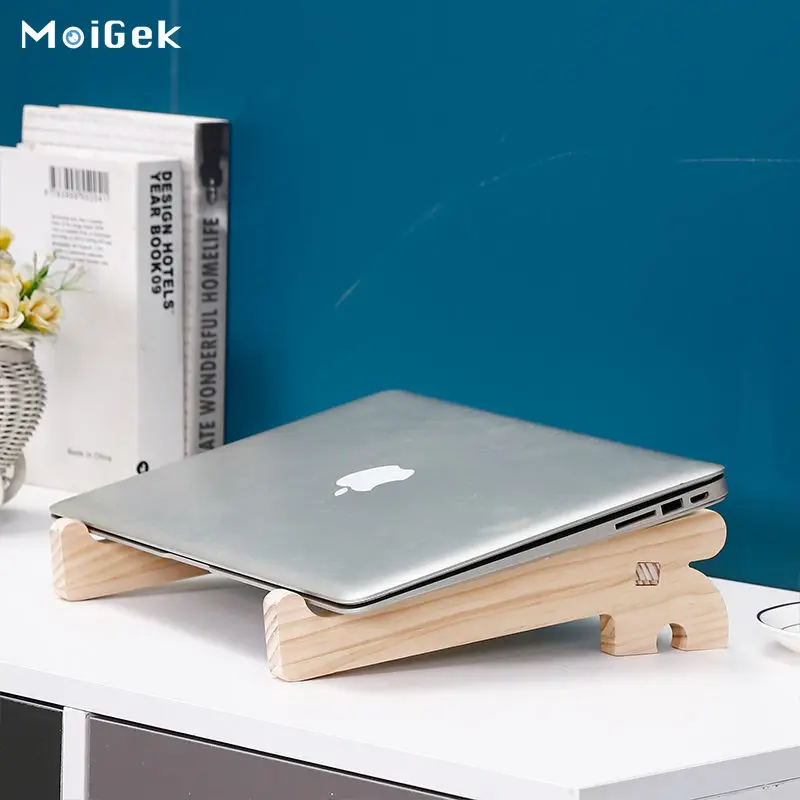 Подставка под ноутбук для MacBook вертикальный деревянный держатель ноутбука 10 15