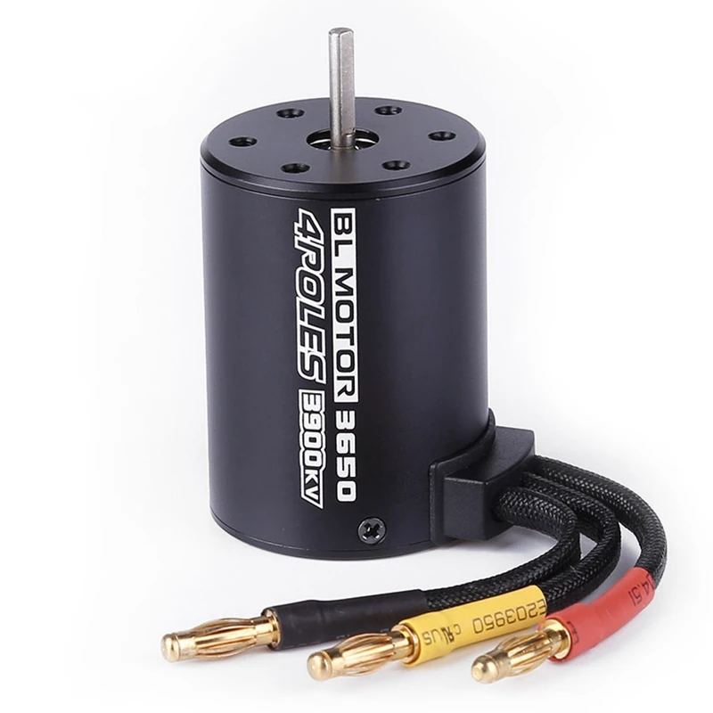 Топ водонепроницаемый 3650 3900Kv Rc бесщеточный двигатель 60A Esc программист для 1/10