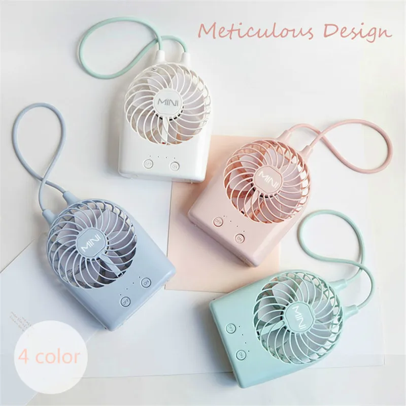 

2021 Usb Rechargeable Mini Fan Summer Desktop 3 Files Electric Small Fan Portable Handheld Fan