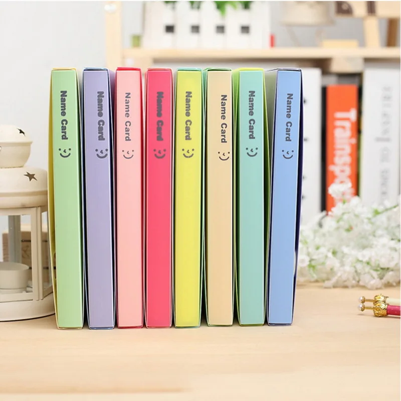 

120 Pockets Muti-color Portable Business Card Holder Credit Card Holder Name Card Book Office Card Holder Photocard Storage Case
