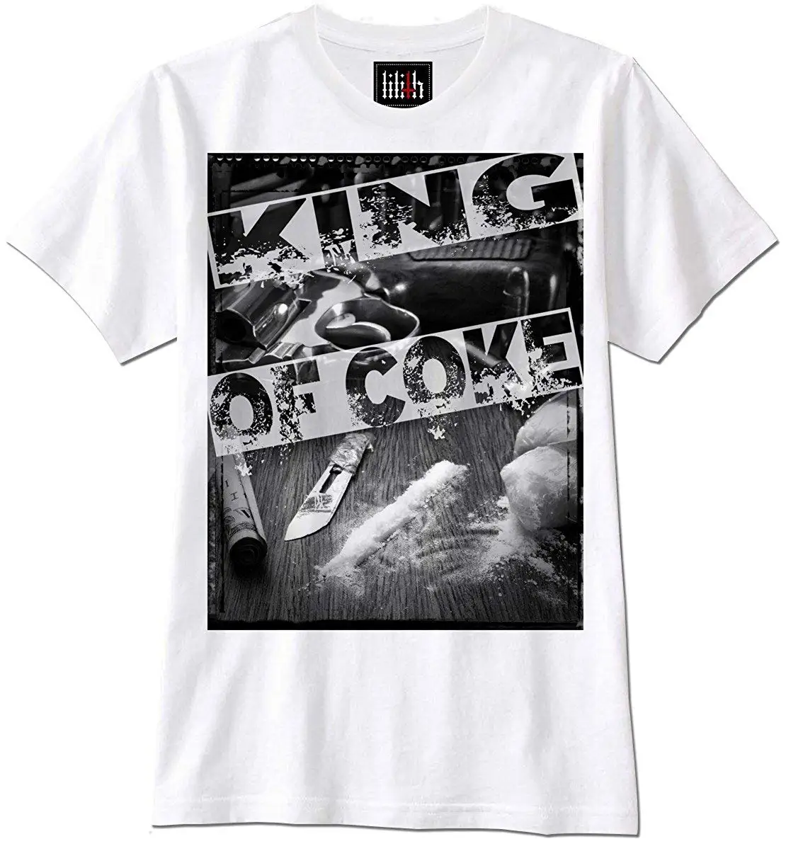 FGHFG TFGHFG рубашка король Кока наркос кокаин удар патрон Тони Монтана|Мужские