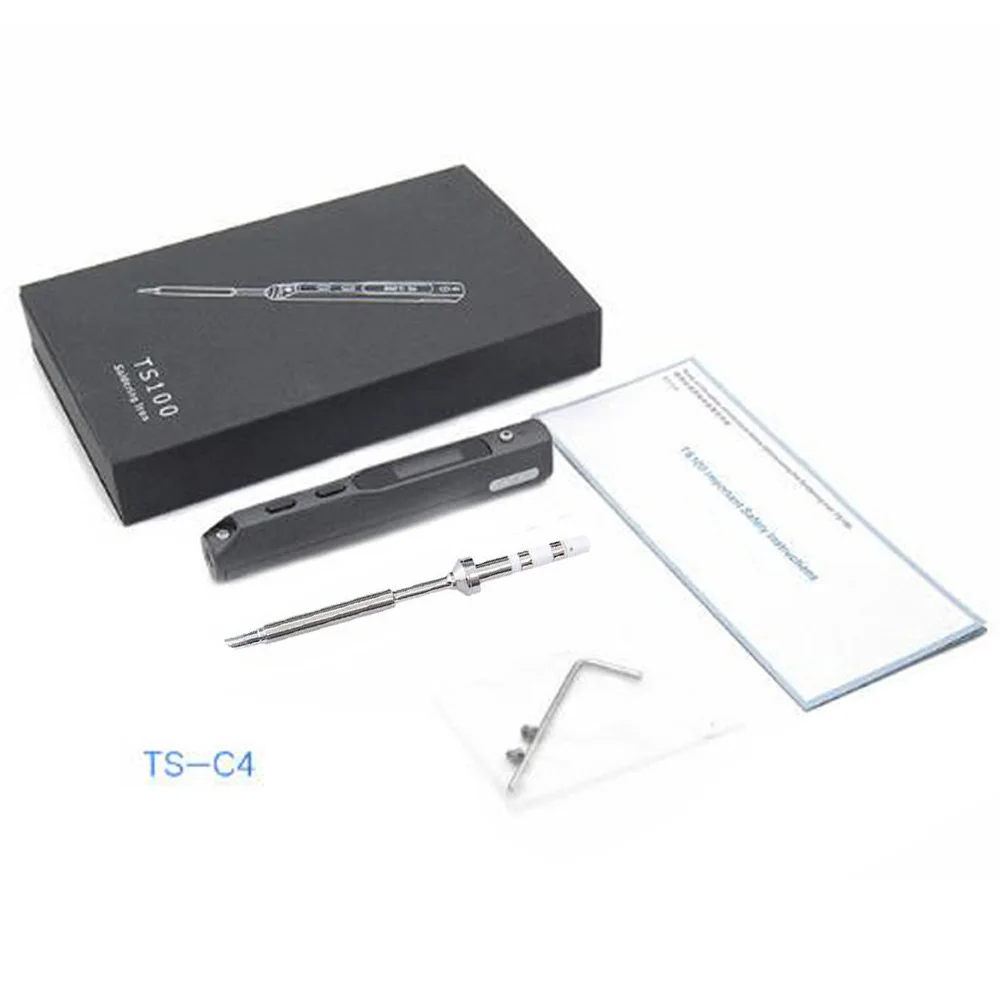 

TS100 40W Mini Electric Soldering Iron Station Digital OLED Display 12/19/24V With Solder Tips For Soldering Repair Station
