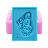 monqui woman beauty fair silicone soap molds candle molds art craft molds resin molds