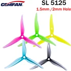 6 пар Gemfan Hurricane SL 5125 5,1 дюйма 3 лезвия 1,52 мм отверстие FPV гоночный Фристайл Пропеллер для радиоуправляемого дрона Iflight Nazgul5 обновление