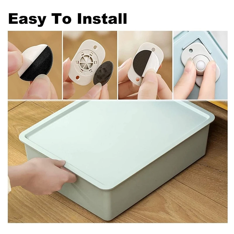 

Swivel-Casters Wheels 360 Self-Adhesive - Silent Trash Can Universal Swivel Wheels Paste Pulley