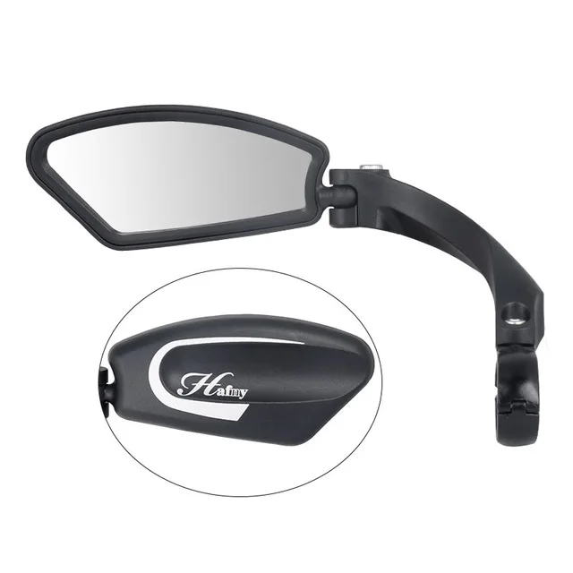 1PC Left MR080L Цикл Зеркало для MTB руль для шоссейного велосипеда, Руль конец внутреннее крепление Небьющийся Нержавеющая сталь объектив высокой ударной рамка Hafny - Цвет: 1PC Left MR080L