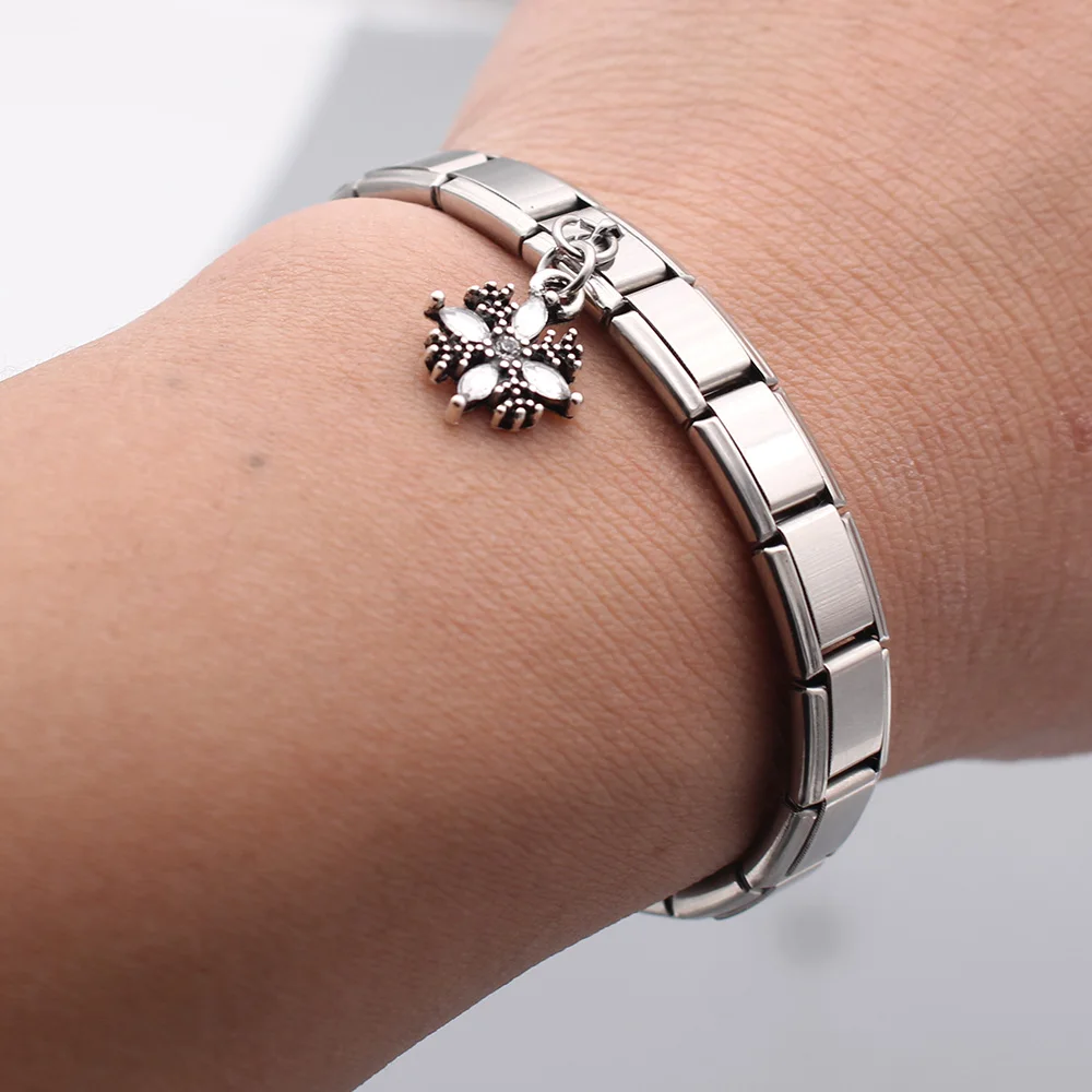 Женский браслет из нержавеющей стали Hapiship итальянский Браслет 9 мм с