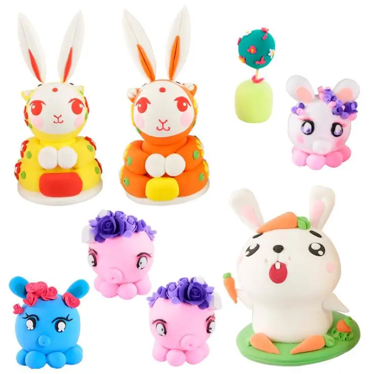 24 цвета светильник глина мягкий пластилин дети/дети могут сделать различные