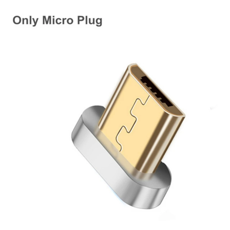 Android single head Магнитный адаптер для быстрой зарядки для iPhone, Lightning, Android, type-C, разъем Micro USB 2,0, устройство с разъемом Micro USB C, кабель - Цвет: Android single head