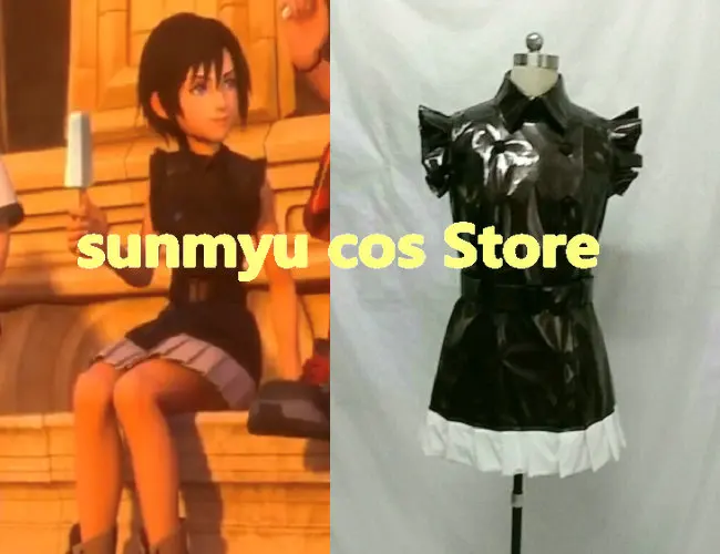 

Костюм для косплея из эмалированной кожи KINGDOM HEARTS Xion, размер на заказ, Хэллоуин, оптовая продажа