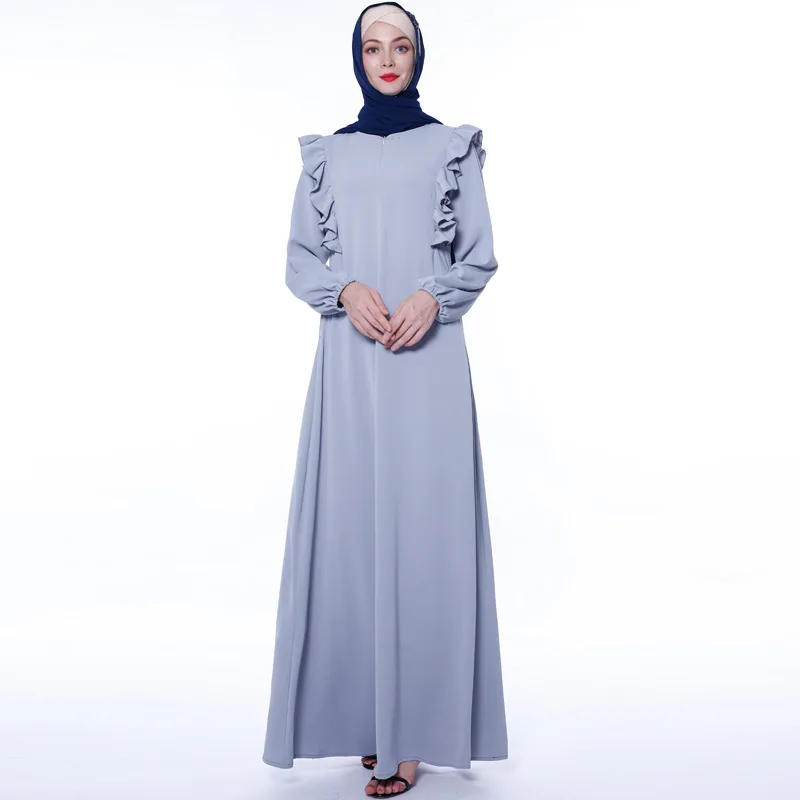 Новая Арабская индийская одежда Ближнего Востока длинная юбка Повседневное платье с деревянными ушками кимоно мусульманская абайя Дубай э...