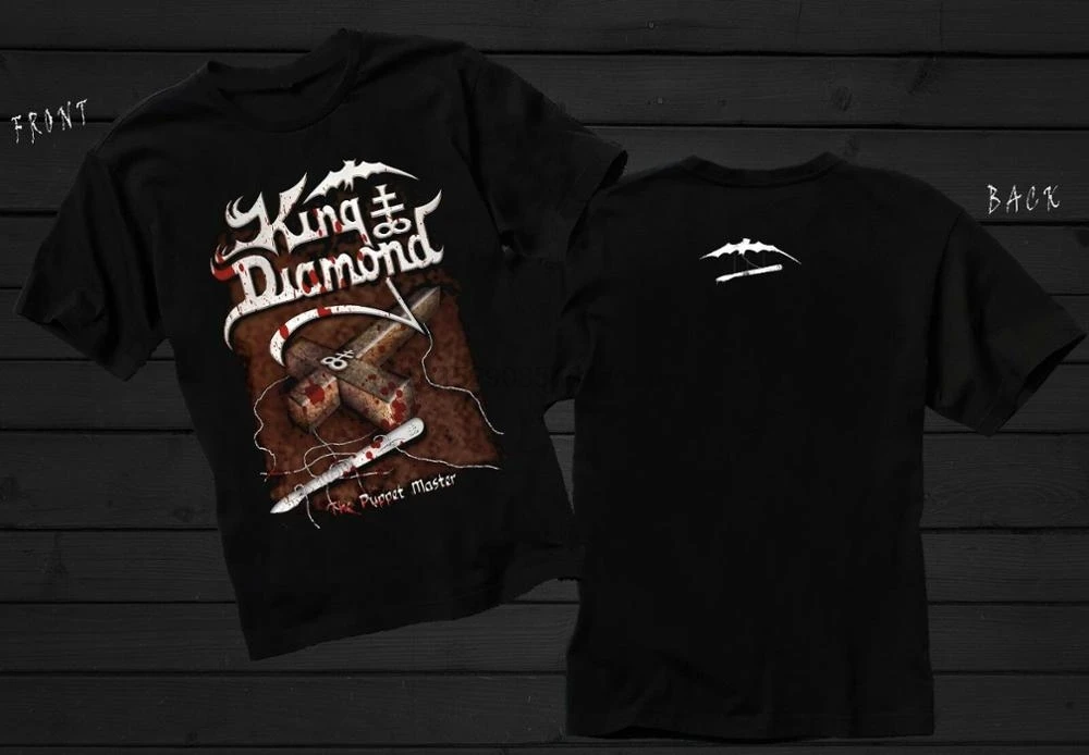 King Diamond-The Puppet Master-Heavy Metal-Mercyful fat_shirt 2 стороны новинка футболка с забавным принтом