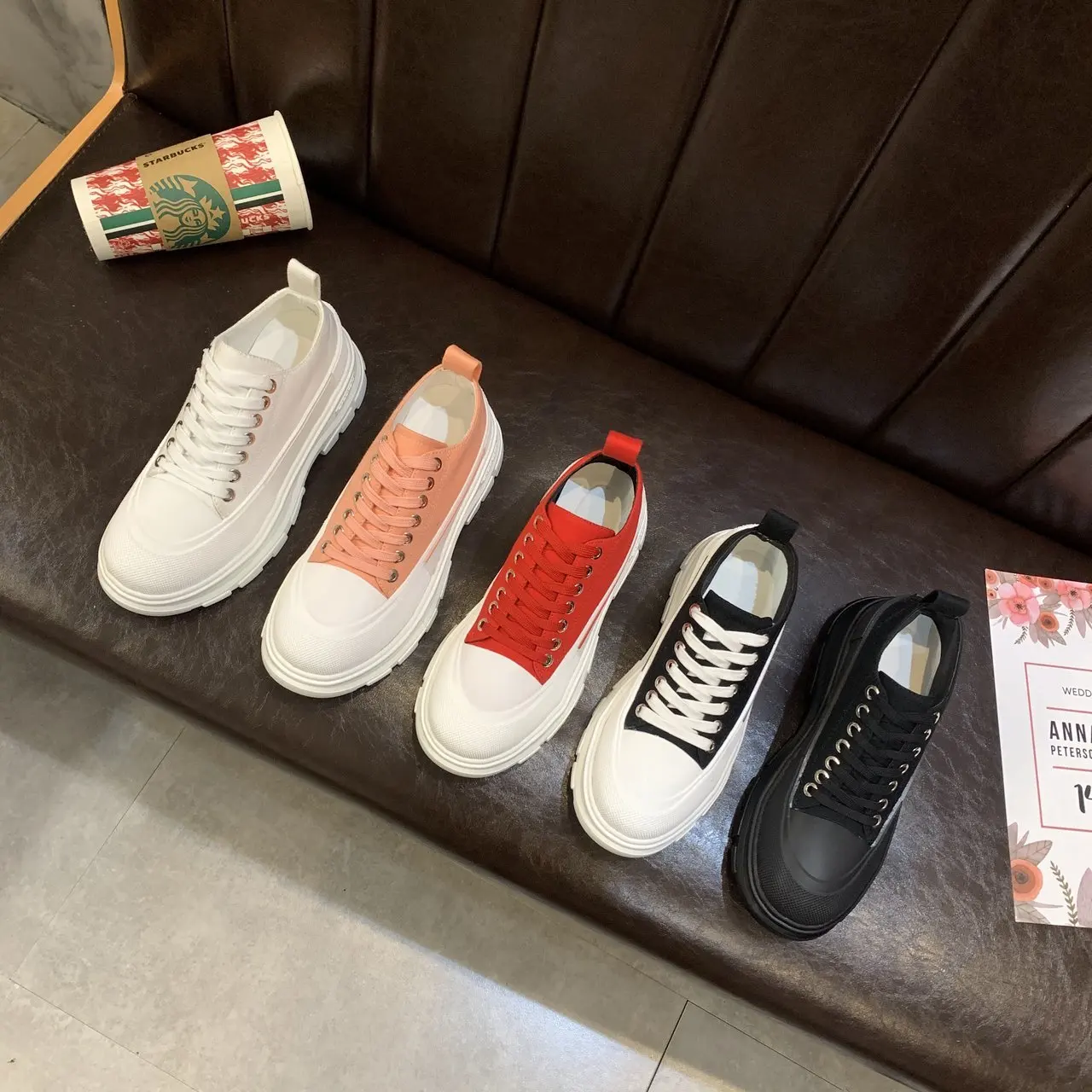 

YRRFUOT Women Casual Shoes Outdoor Brand Upper Platform Sneaker For Woman Korean Lace-up Zapatos Mujer Women Footwear Sneakers
