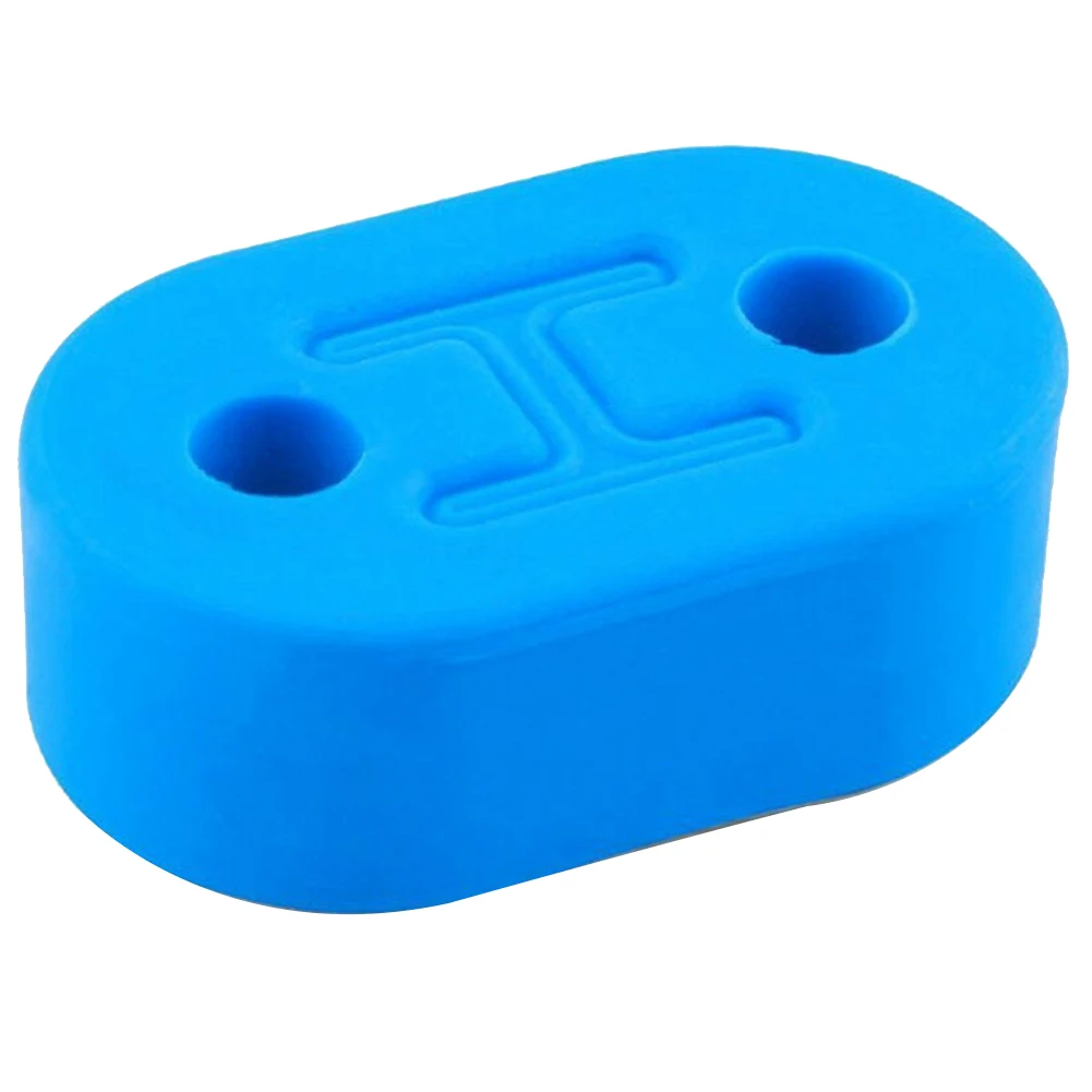Auto Reduce Vibration 12mm Muffler Insulator Replacement Tail Pipe Universal Car Parts Blue Exhaust Hanger 2 Hole Heavy Duty |
