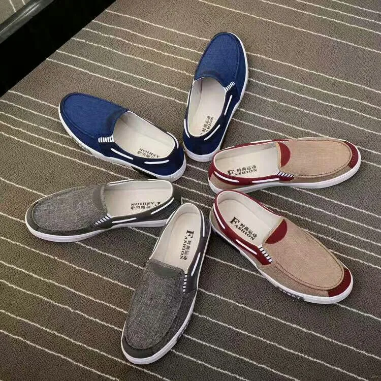 

Men Canvas Shoes 2019 Fashion men vulcanize shoes man fashion sneakers Adult Footwear Denim flats shoes Men Loafers Male Shoes