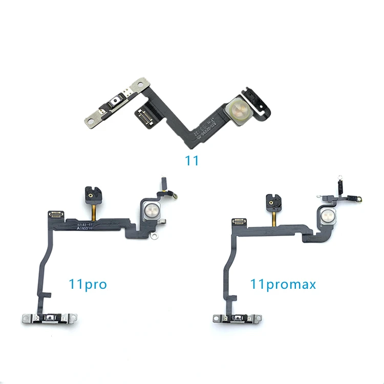 100% оригинал Боковая кнопка включения гибкий кабель со вспышкой для iPhone 11 pro max