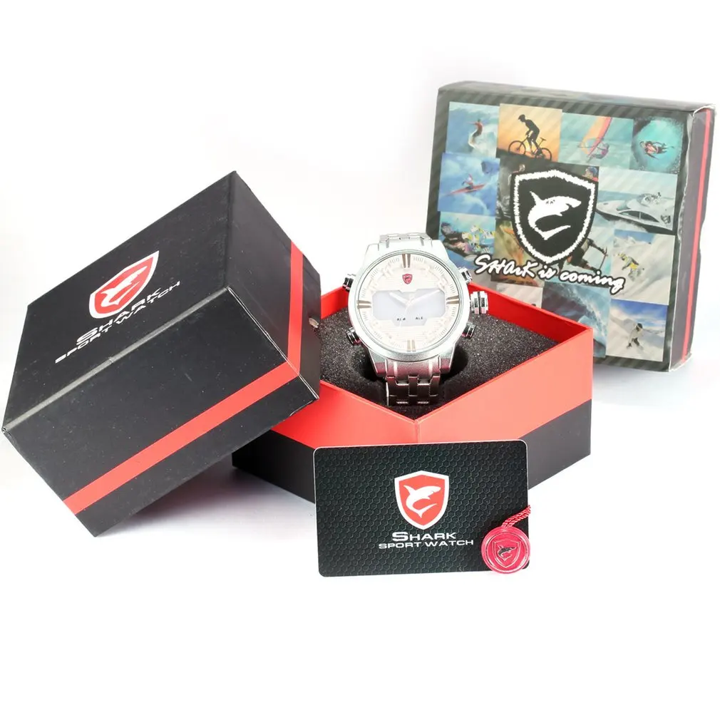 Sawback Angel SHARK спортивные часы мужские цифровой светодиодный с подсветкой из