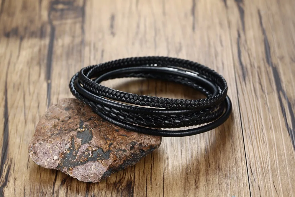 2019 Европа и США Многослойные из нержавеющей стали микрофибры кожа ручной веревки