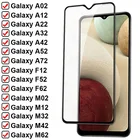 9D полное закаленное стекло для Samsung Galaxy A02 A12 A22 A32 A42 A52 A72 F02S F12 защита для экрана M02 M12 M32 M42 M62 F52 F62 пленка