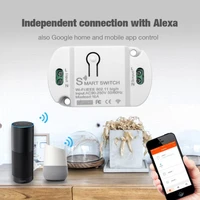 tuya 16a diy wifi smart switch wireless remote switch module smart home automation timer work with alexa google home app control